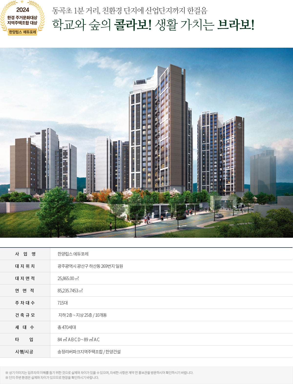 한양립스 에듀포레 사업개요